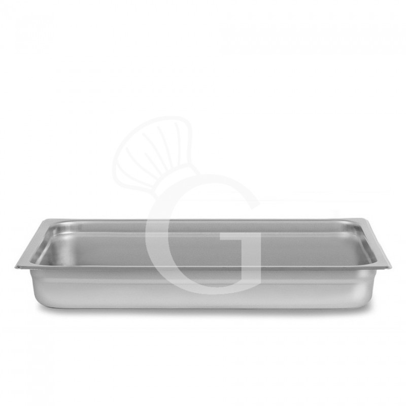 Bacinella in acciaio inox GN2/1 L 650 mm x P 530 mm x H 20 mm 6,5 LT