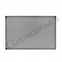 Teglia Rettangolare in lamiera alluminata L 800 mm x P 600 mm x H 20 mm