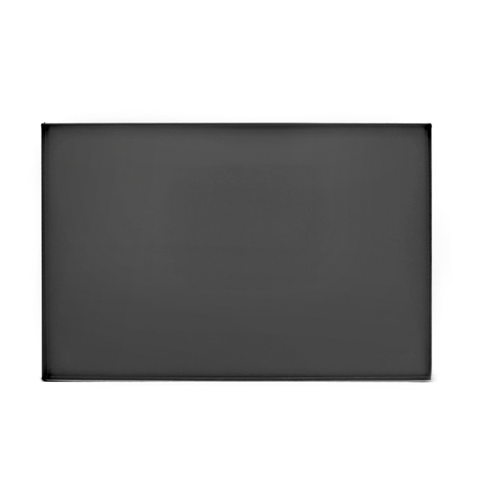 Teglia Rettangolare in lamiera alluminata bluita L 660 mm x P 460 mm x H 20 mm