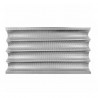 Teglia Rettangolare in alluminio per baguette con 4 canali L 530 mm x P 32,5 mm