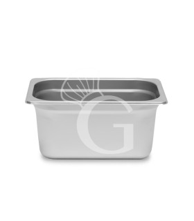 Bacinella in acciaio inox GN1/4 L 265 mm x P 162 mm x H 100 mm
