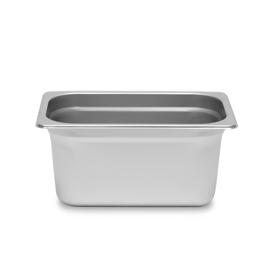 Bacinella in acciaio inox GN1/4 L 265 mm x P 162 mm x H 100 mm
