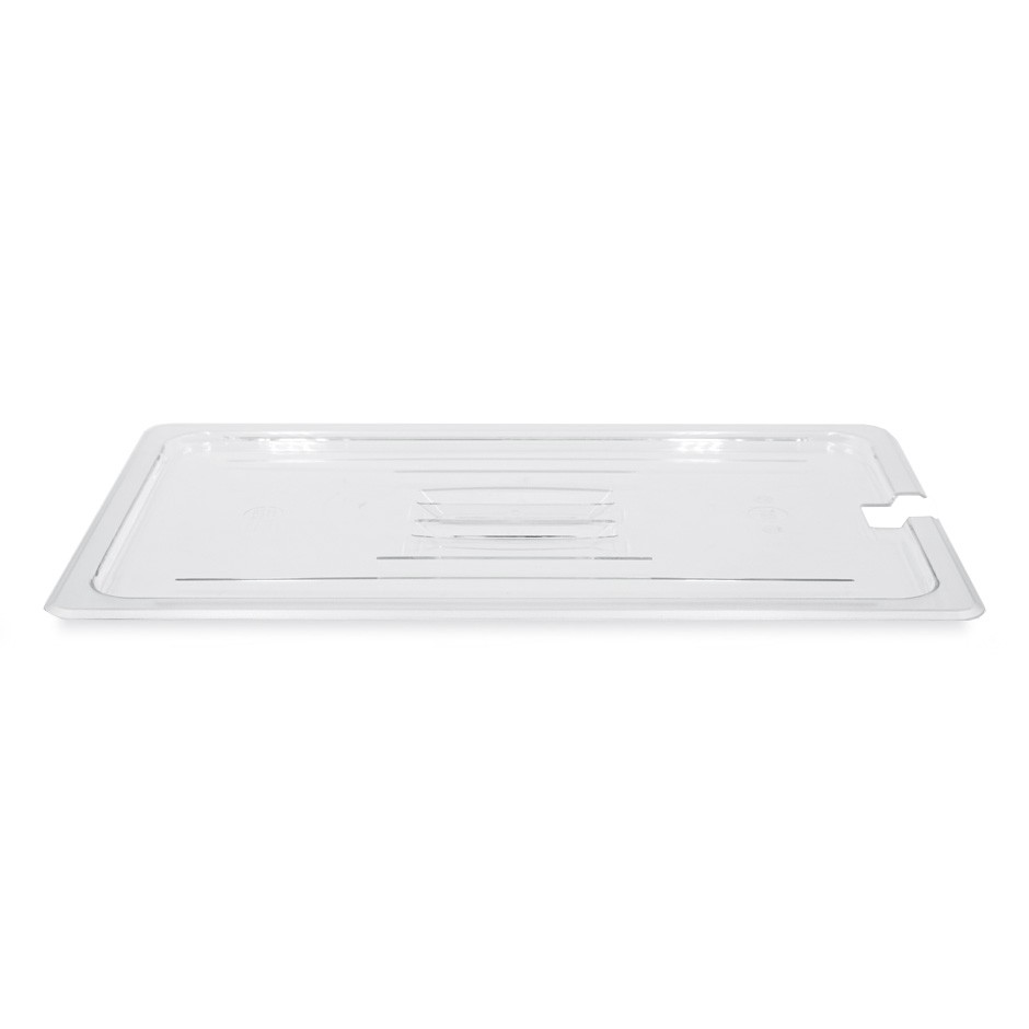 Coperchio con foro mestolo GN1/2 in policarbonato dimensioni L 325 x P 265 mm