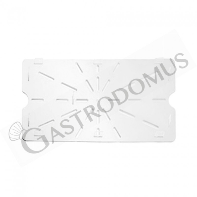 Griglia forata per drenaggio in policarbonato GN1/1 dimensioni L 530 x P 325 mm Griglia forata per drenaggio in policarbonato GN1/1 dimensioni L 530 x P 325 mm