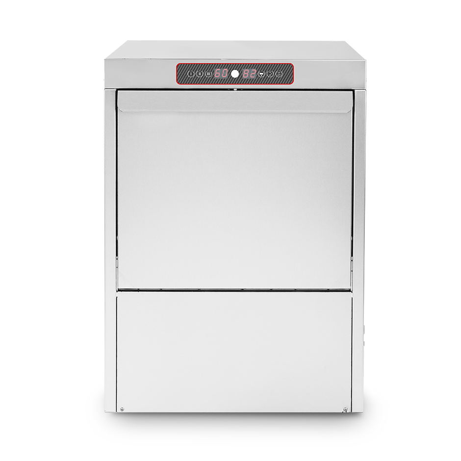 Lavastoviglie Elettronica Monofase cesto 500x500mm H 360mm dosatore brillantante e detergente installato - doppia parete