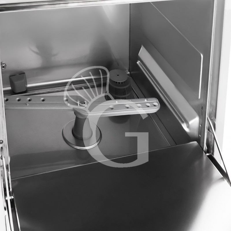 Lavastoviglie Elettronica Monofase cesto 500x500mm H 360mm dosatore brillantante e detergente installato - doppia parete