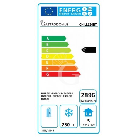 Armadio Congelatore Ventilato 2 porte -18°C/-22°C 1200 LT classe energetica C Armadio Congelatore Ventilato 2 porte -18°C/-22°C 1200 LT classe energetica C