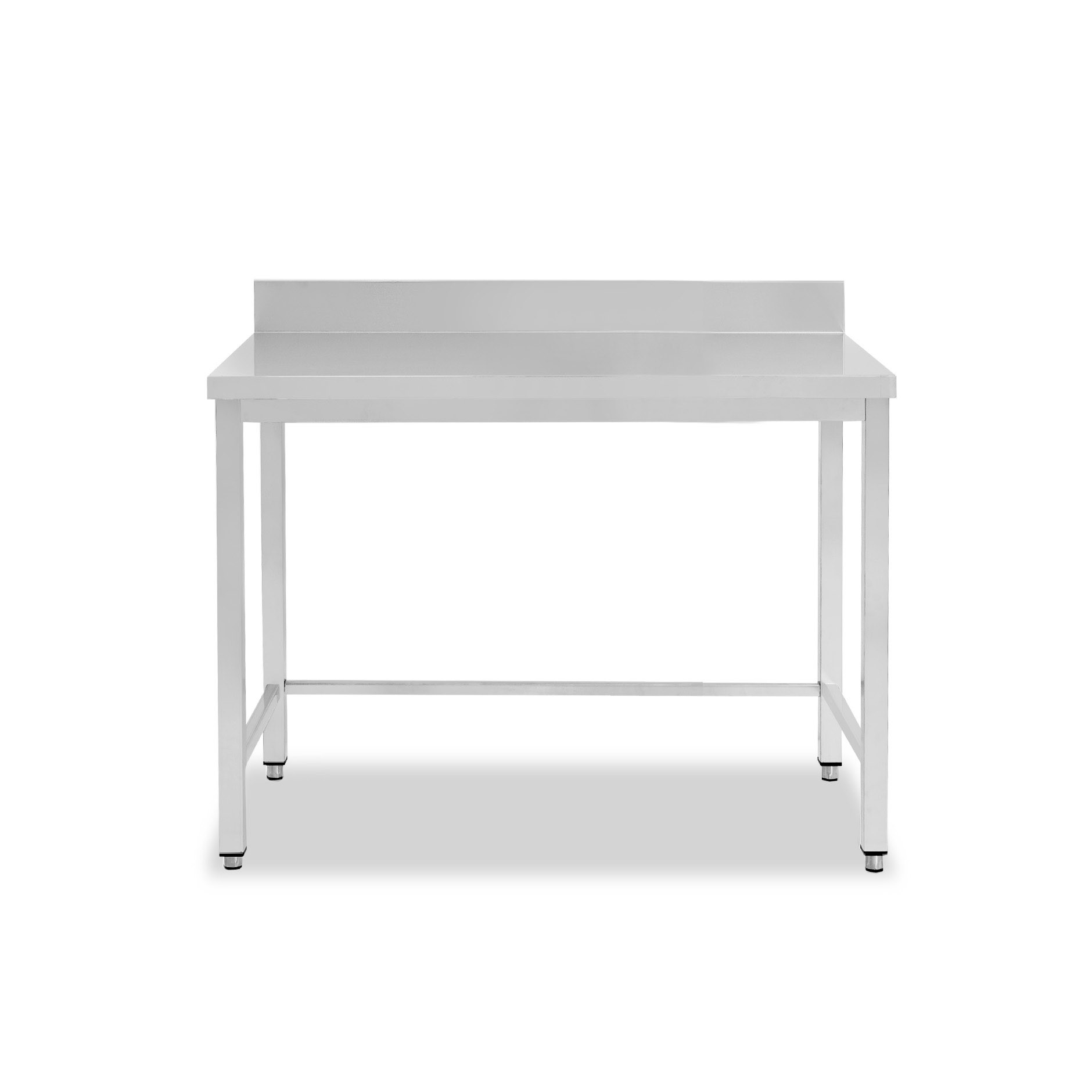 Tavolo inox con alzatina L 900 mm x P 700 mm x H 950 mm