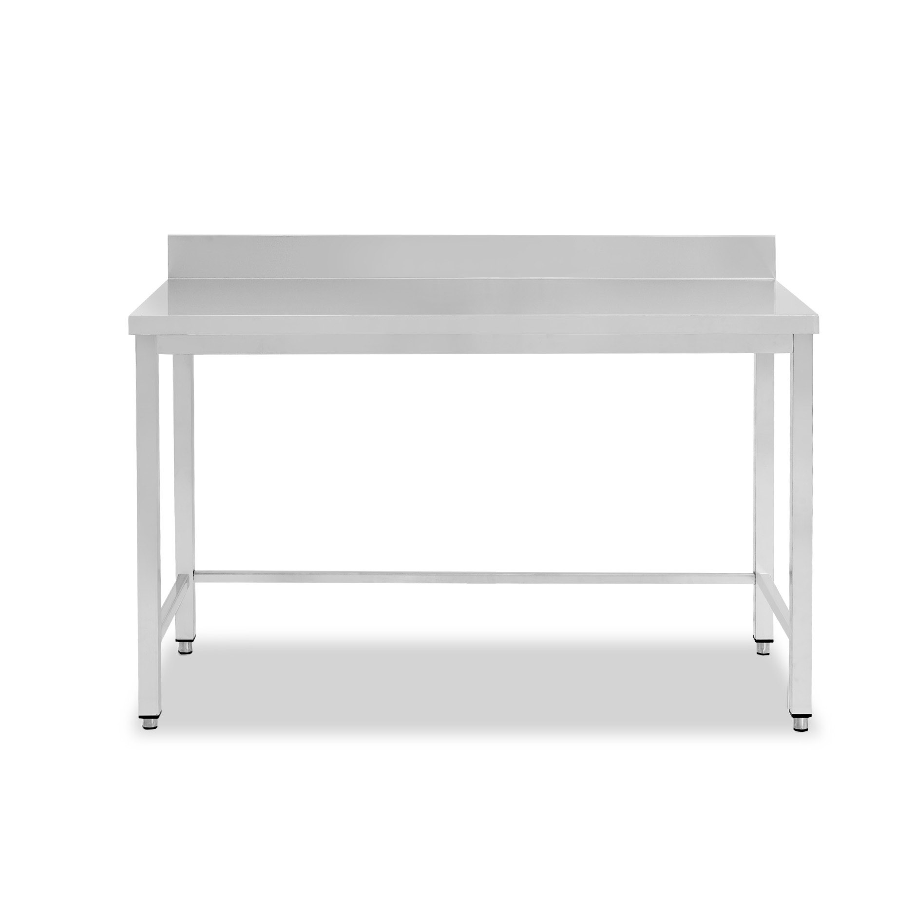 Tavolo inox con alzatina L 1500 mm x P 700 mm x H 950 mm