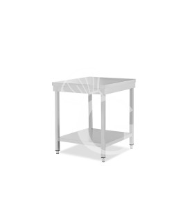 Tavolo inox 1 ripiano L 400 mm x P 700 mm x H 850 mm