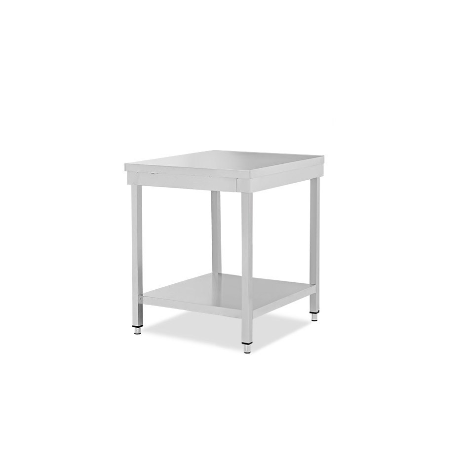 Tavolo inox 1 ripiano L 400 mm x P 700 mm x H 850 mm