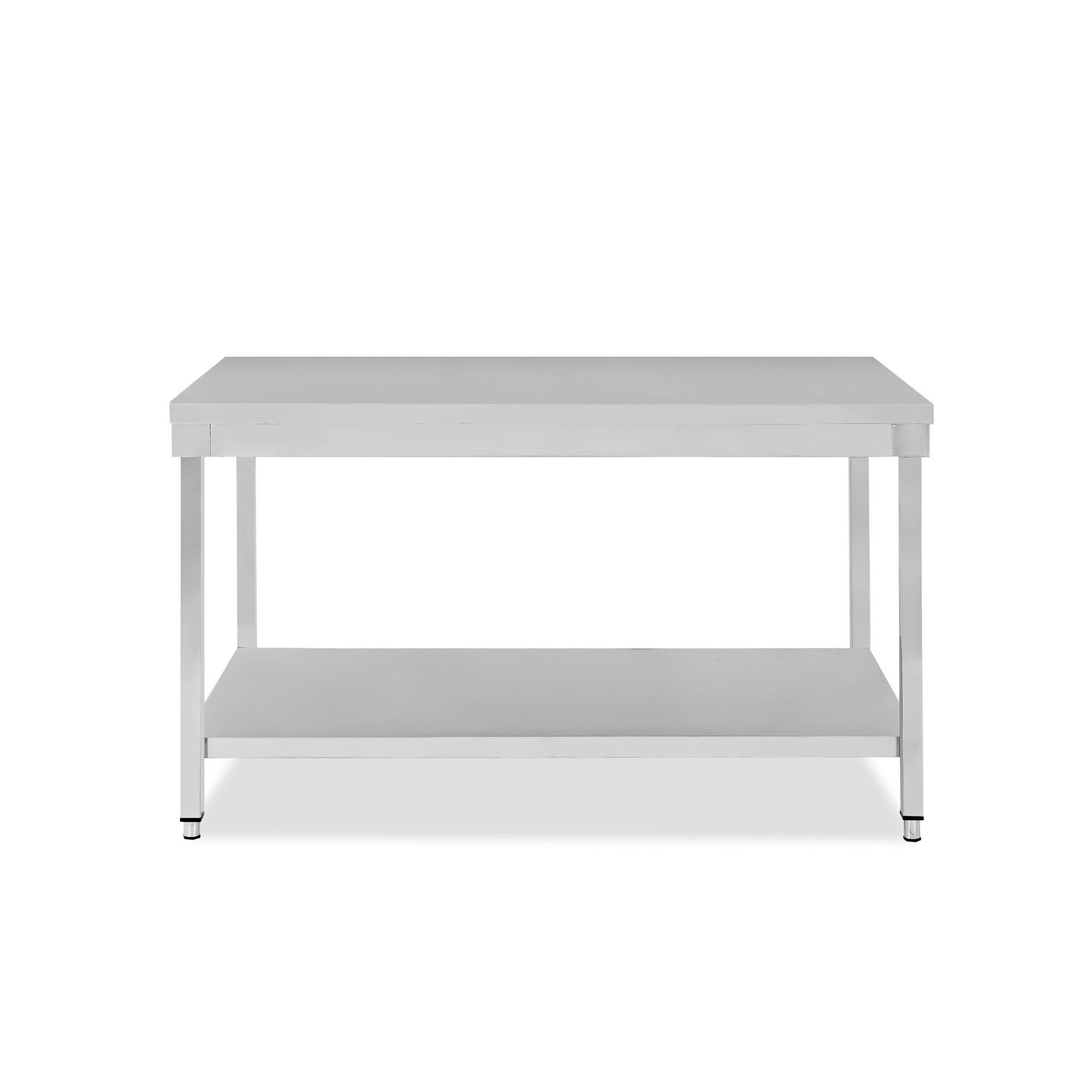 Tavolo inox 1 ripiano L 1500 mm x P 800 mm x H 850 mm