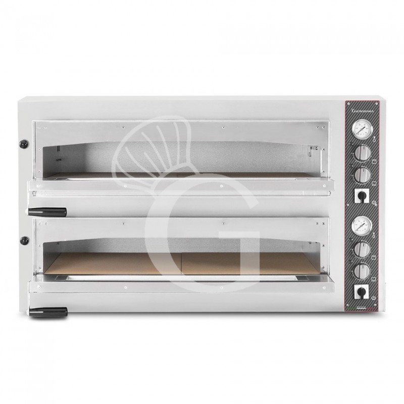 Forno Elettrico per 6+6 pizze diametro 350 mm 2 camere controllo meccanico 20 Kw
