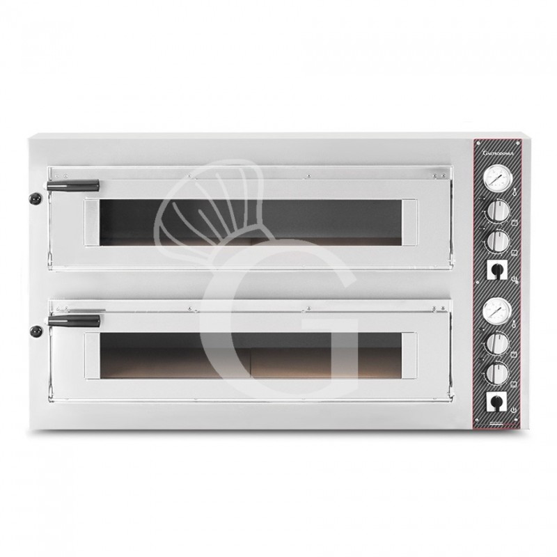 Forno Elettrico per 9+9 pizze diametro 350 mm 2 camere controllo meccanico 26,2 Kw