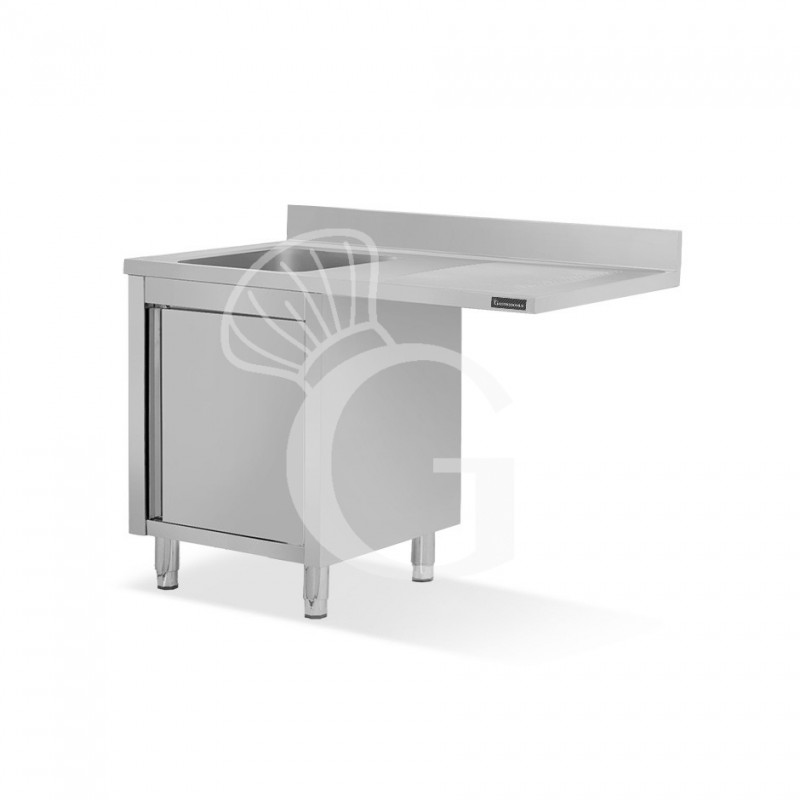 Lavello armadiato vano lavastoviglie,1 vasca,gocciolatoio destra,L1200xP600xH950mm