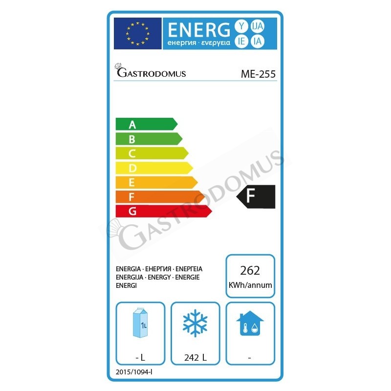 Congelatore a pozzetto Statico 247 LT -18°C classe energetica F