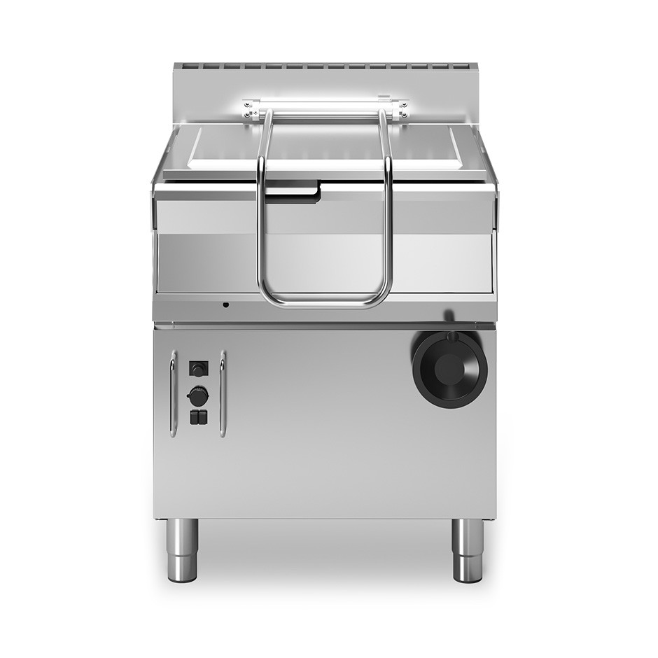 Brasiera a gas ribaltamento manuale capacità 44 LT L 700 mm x P 700 mm x H 850 mm