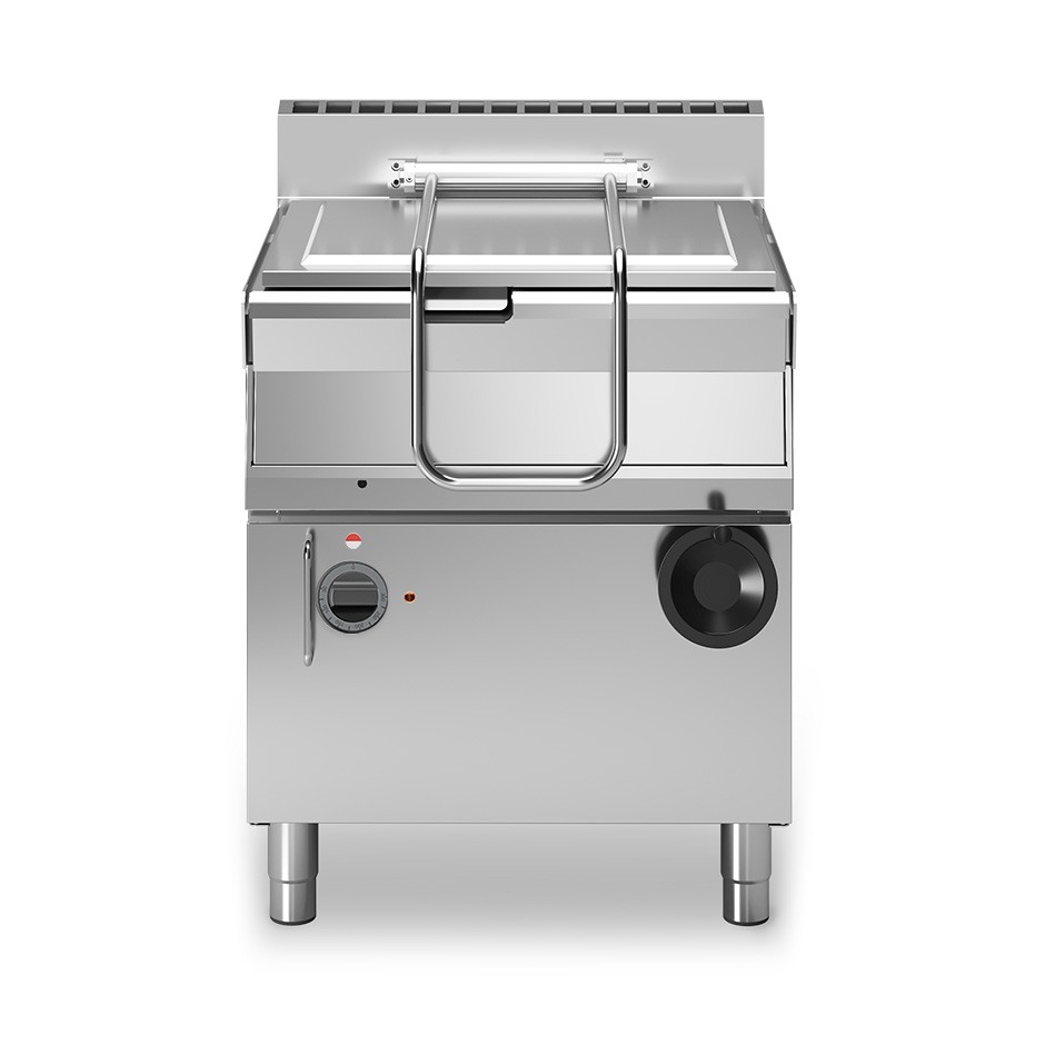Brasiera elettrica ribaltamento manuale capacità 44 LT L 700 mm x P 700 mm x H 850 mm