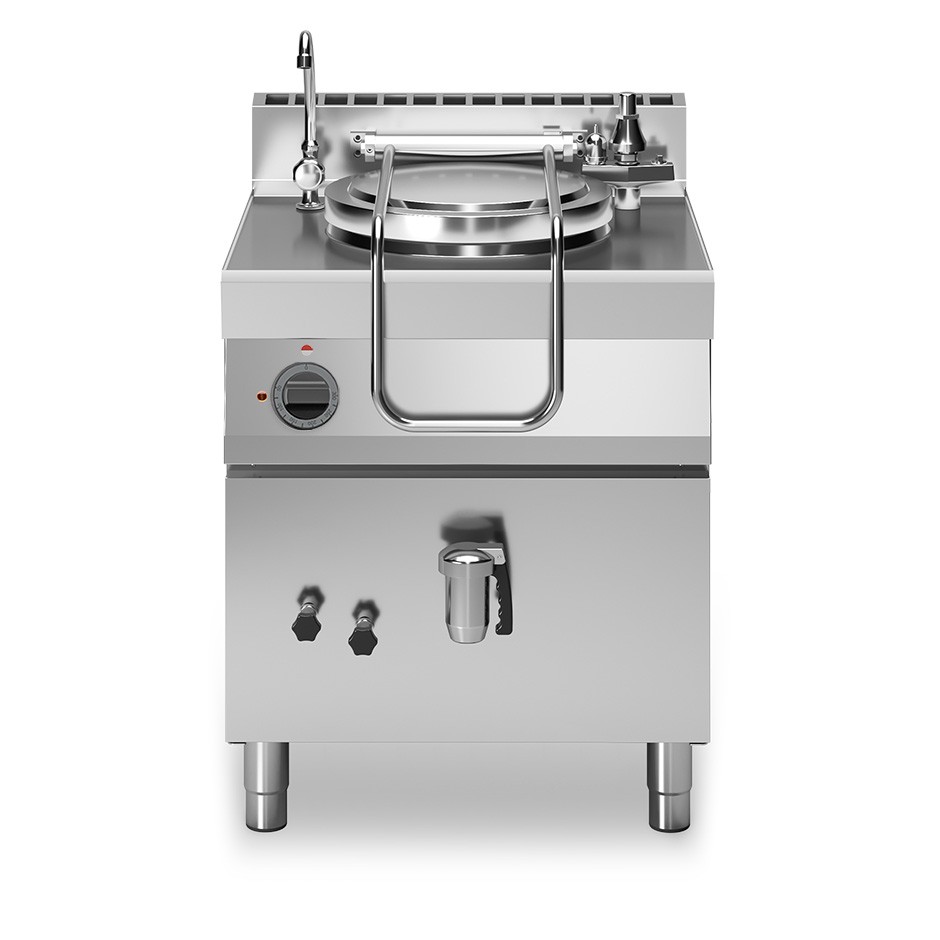Pentola elettrica riscaldamento indiretto capacità 50 LT L 700 mm x P 700 mm x H 850 mm