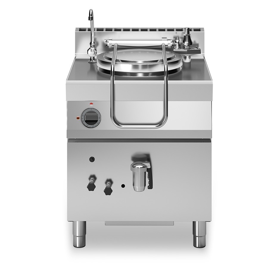 Pentola a gas riscaldamento indiretto capacità 50 LT L 700 mm x P 700 mm x H 850 mm