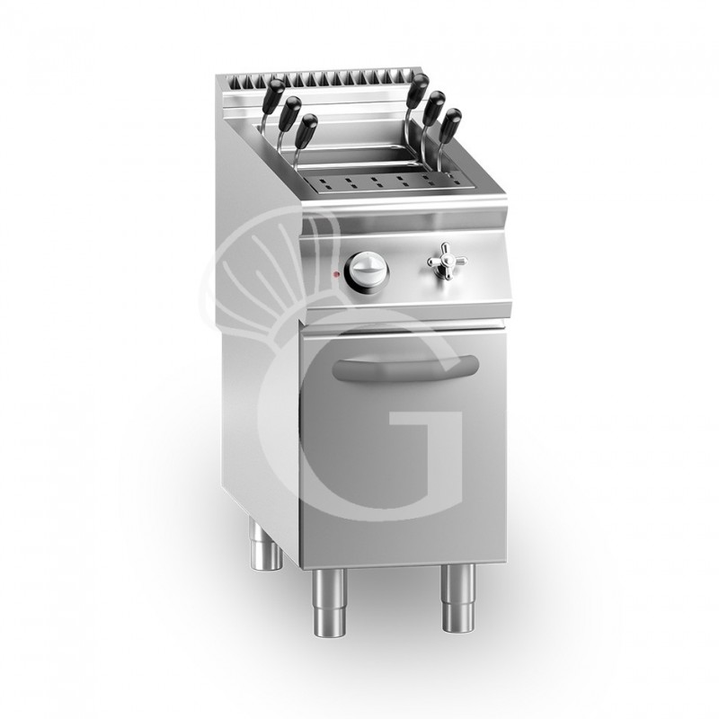 Cuocipasta professionale elettrico su mobile chiuso 1 vasca 40 LT L 400 mm x P 900 mm x H 870 mm
