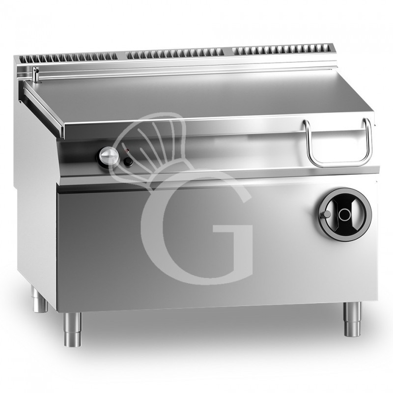 Brasiera a gas ribaltamento manuale capacità 120 LT L 1200 mm x P 900 mm x H 870 mm Brasiera a gas ribaltamento manuale capacità 120 LT L 1200 mm x P 900 mm x H 870 mm