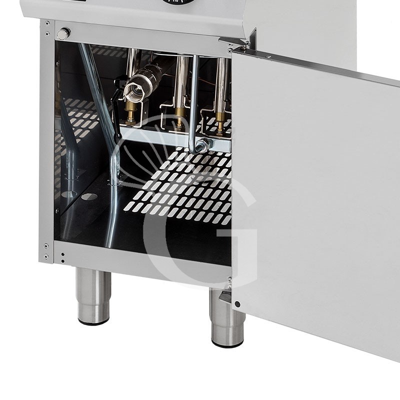 Friggitrice Professionale a gas su armadio chiuso 1 vasca 22 LT 20 Kw