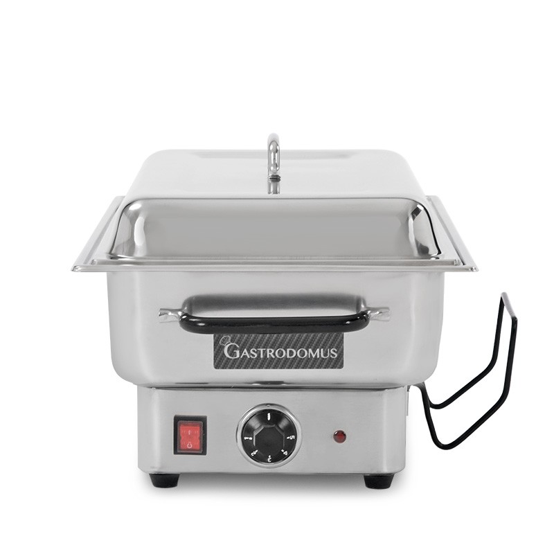 Bagnomaria elettrico da banco con 1 vasca predisposta per bacinelle GN 1/1 di altezza massima 100 mm