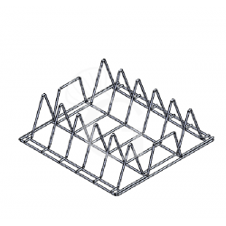 Cesto per teglie prof. da 400 a 650mm