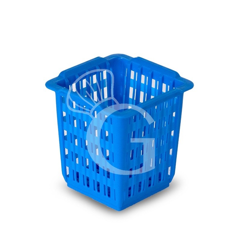 Contenitore per posate 1 posto dimensioni  L 113 mm  x P 113 mm  x H 135 mm