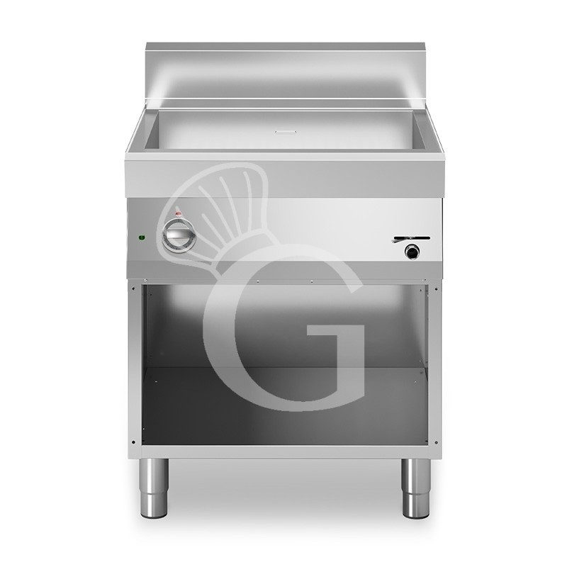Bagnomaria elettrico su mobile aperto predisposto per bacinelle GN h 150 mm L 700 mm x P 700 mm Bagnomaria elettrico su mobile aperto predisposto per bacinelle GN h 150 mm L 700 mm x P 700 mm