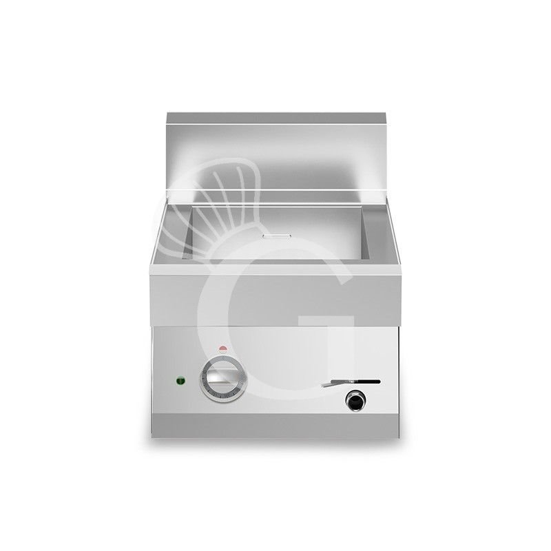 Bagnomaria elettrico da banco predisposto per bacinelle GN h 150 mm L 400 mm x P 700 mm Bagnomaria elettrico da banco predisposto per bacinelle GN h 150 mm L 400 mm x P 700 mm