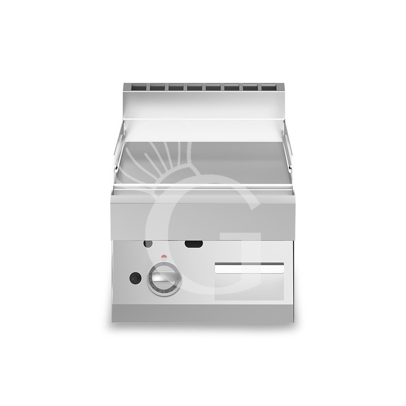 Fry Top elettrico da banco piastra liscia cromata singola 4500 W Trifase P 700 mm Fry Top elettrico da banco piastra liscia cromata singola 4500 W Trifase P 700 mm