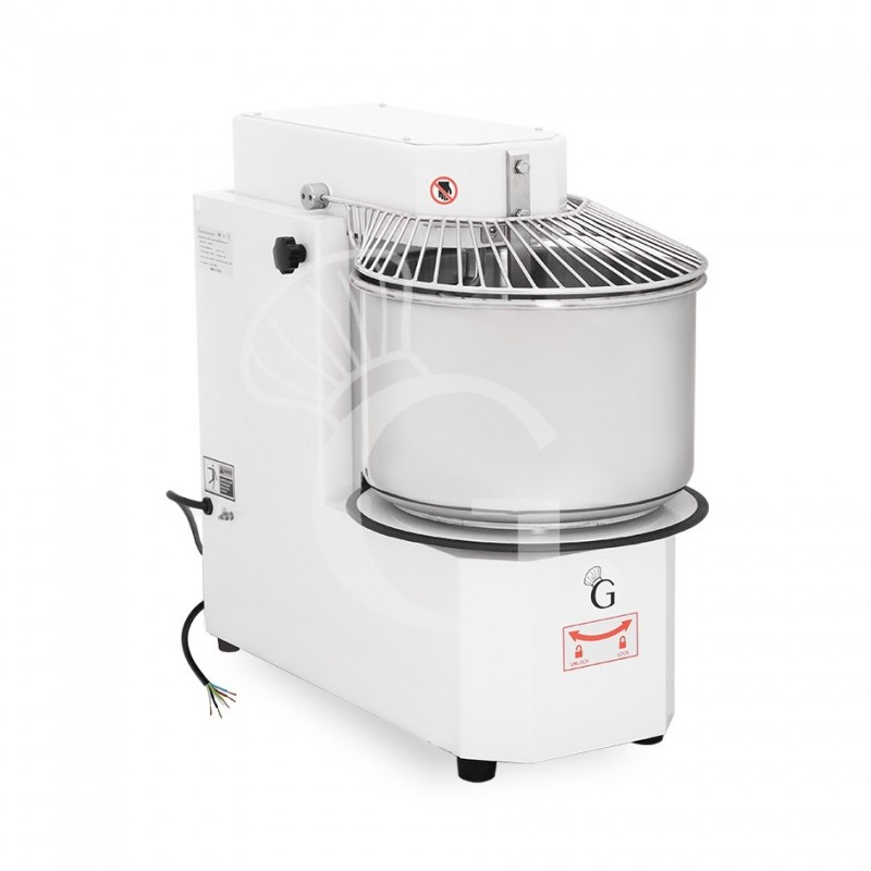 Impastatrice a spirale vasca estraibile - 30 LT - Trifase - 2 velocità