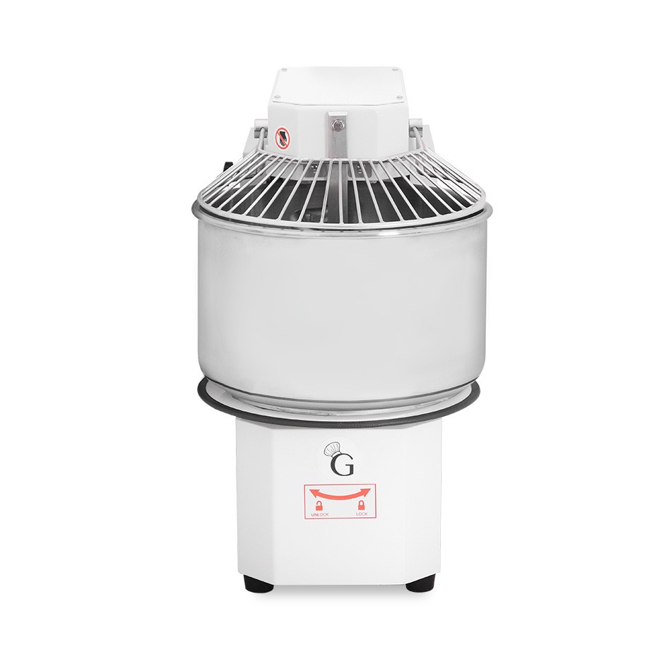 Impastatrice a spirale vasca estraibile - 50 LT - Trifase - 2 velocità