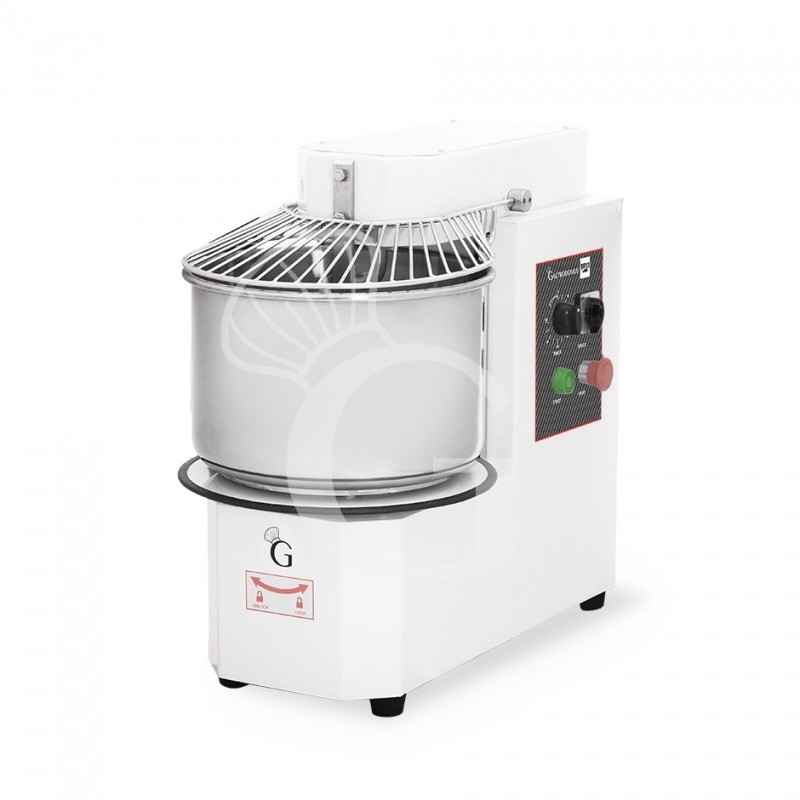 Impastatrice a spirale vasca estraibile - 20 LT - Monofase - 1 velocità
