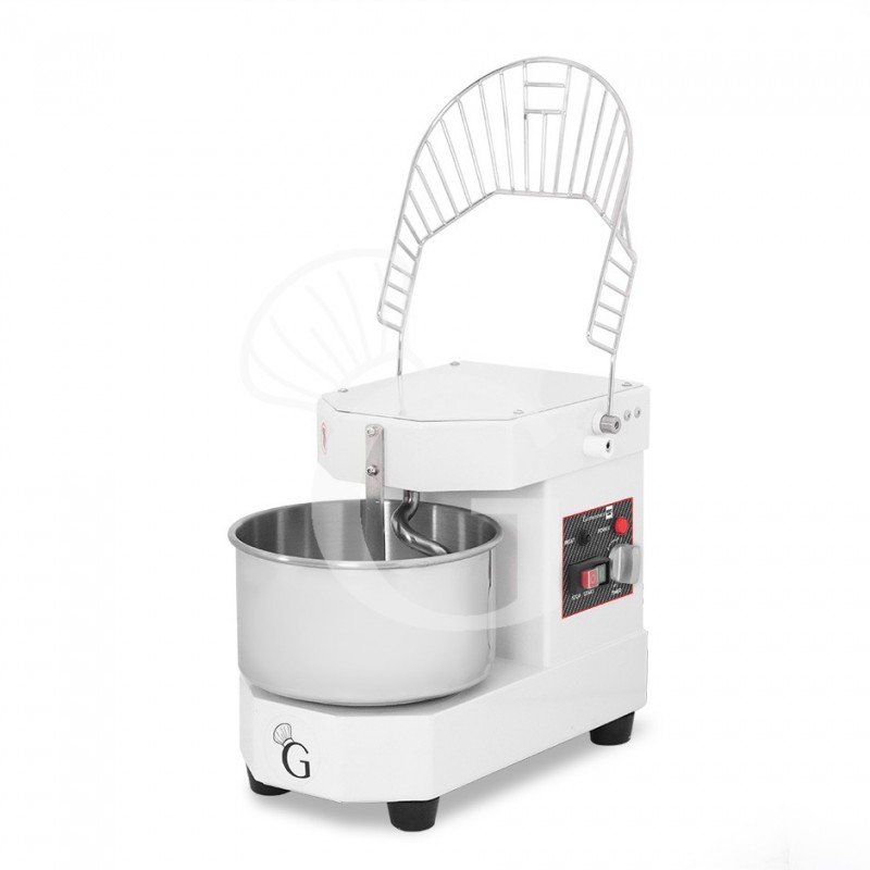 Impastatrice a testa e vasca fisse - 8 LT - Monofase - 1 velocità
