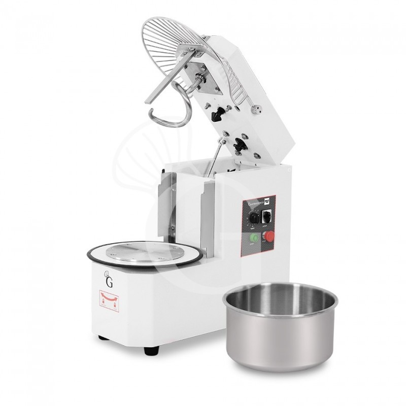 Impastatrice a spirale vasca estraibile - 20 LT - Monofase - 1 velocità