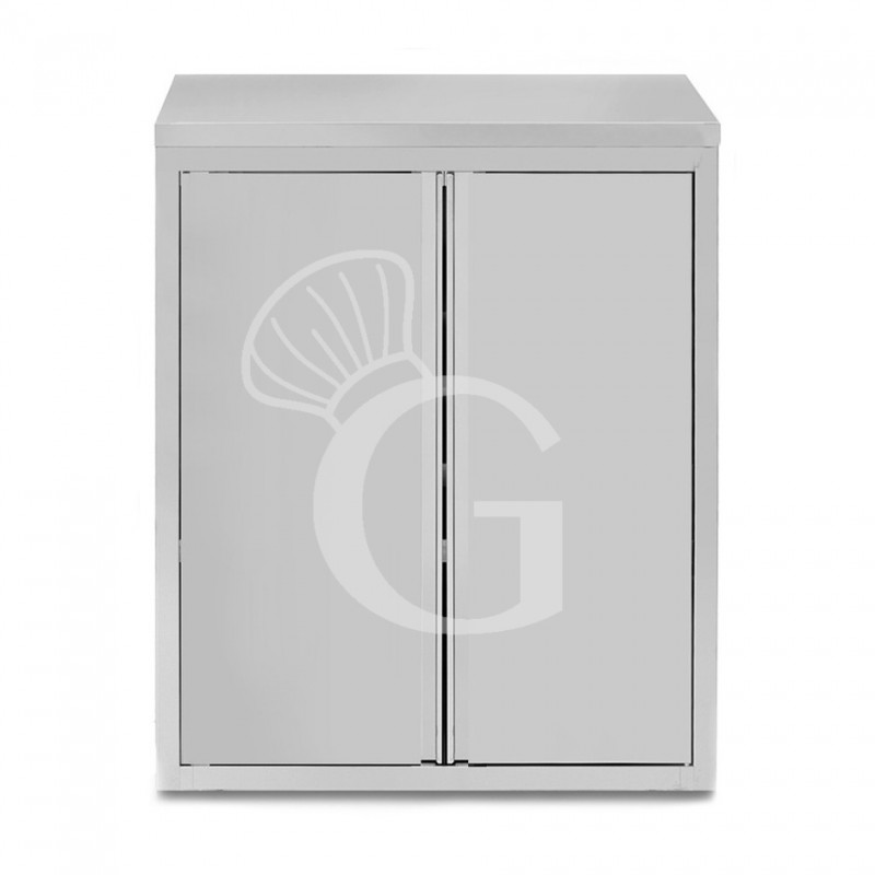 Pensile inox con 2 porte battenti, 2 ripiani, L 1200 x P 400 x H 1000 mm