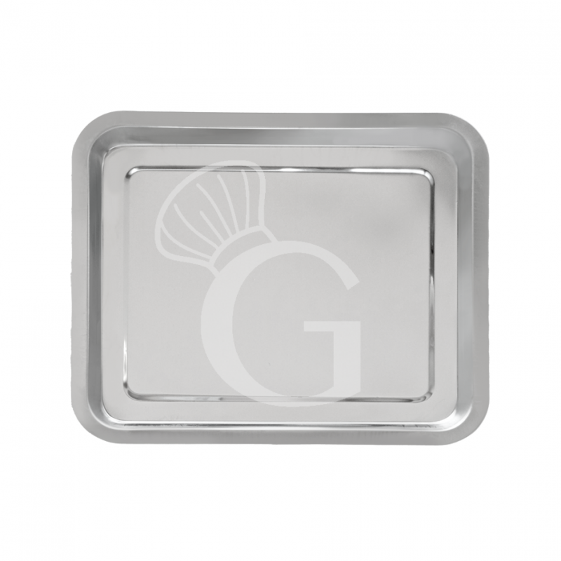 Teglia Rettangolare in acciaio inox AISI304- Forno MINI2 Teglia Rettangolare in acciaio inox AISI304- Forno MINI2