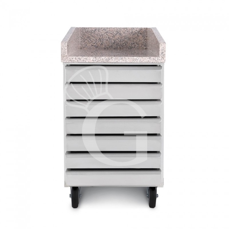 Cassettiera inox per contenitore impasti pizza Cassettiera inox per contenitore impasti pizza