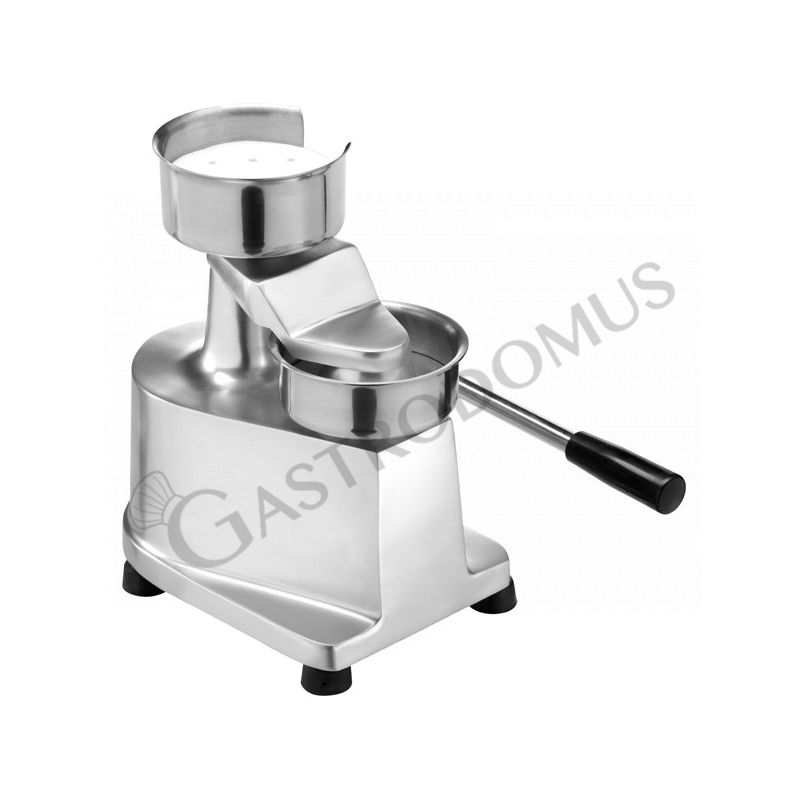 Pressa hamburger manuale, diametro 130 mm, L 320 mm x P 250 mm x H 300 mm Pressa hamburger manuale, diametro 130 mm, L 320 mm x P 250 mm x H 300 mm