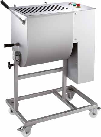 Impastatrice per carne monopala monofase con capacità massima 50 Kg