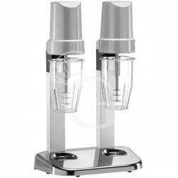 Mixer frappè 2 bicchieri  in policarbonato - potenza 120 W + 120 W - capacità 0,55 + 0,55 LT