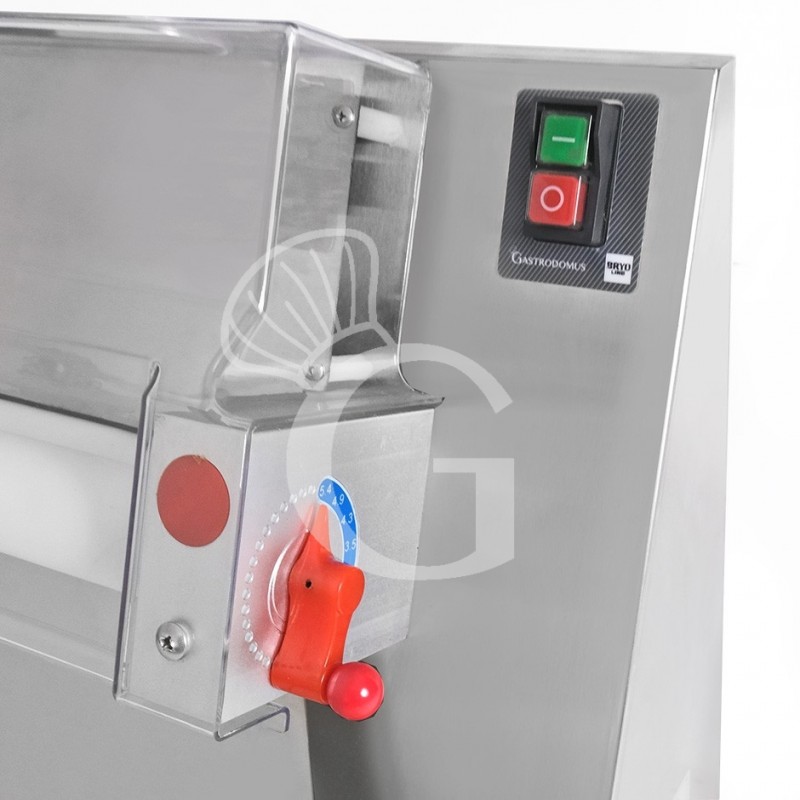 Stendipizza in inox con rulli paralleli in POM per pizza diam. 10/40 cm