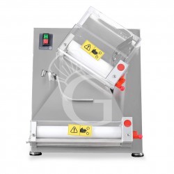 Stendipizza in inox con rulli inclinati in POM per pizza diam. 10/30 cm