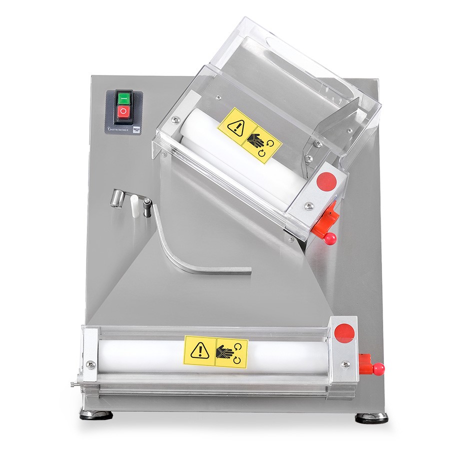 Stendipizza in inox con rulli inclinati in POM per pizza diam. 10/30 cm