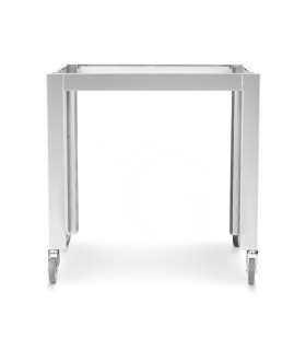 Supporto forno forno pizza VIREX66L con ruote di cui due con freno