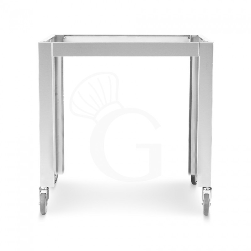 Supporto forno forno pizza VIREX66L con ruote di cui due con freno