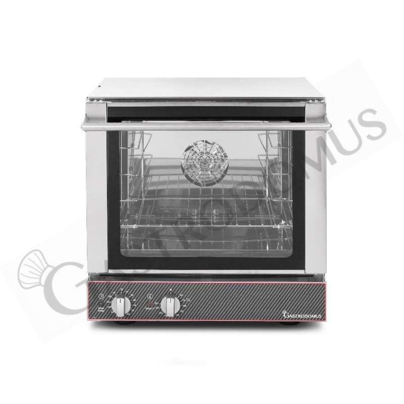 Forno elettrico per pasticceria, comandi meccanici, porta a ribalta, monofase per 4 teglie 460x340 mm Forno elettrico per pasticceria, comandi meccanici, porta a ribalta, monofase per 4 teglie 460x340 mm